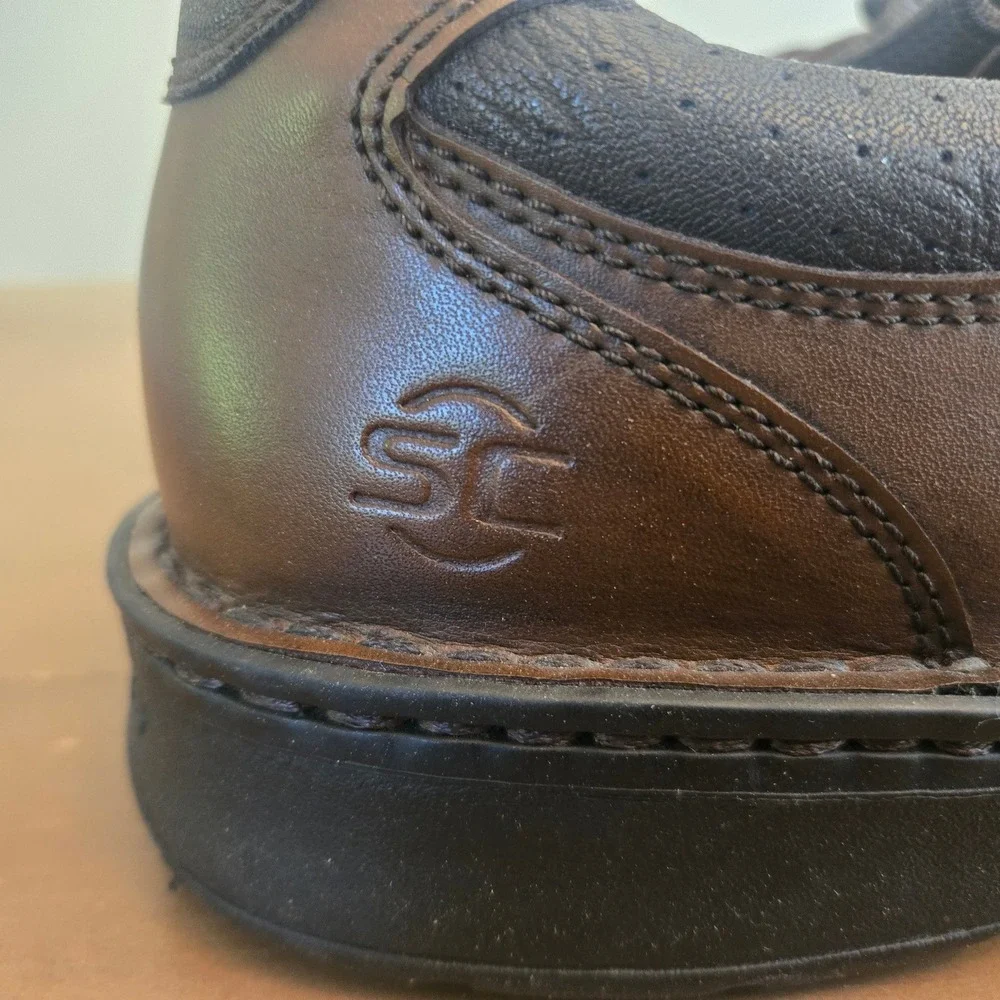 Streetcars Diplomat Oxford Shoes Mens 13 M Brown Leather Bicycle Toe